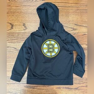 NHL Boston Bruins Black Youth Hoodie with Yellow Logo